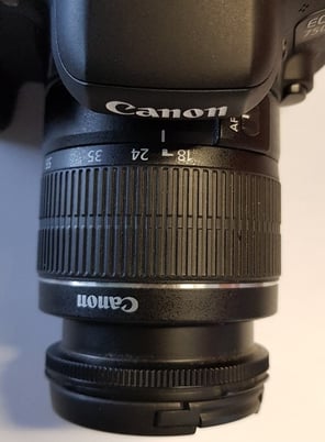 Canon EOS Digital SLR Camera set to 18mm