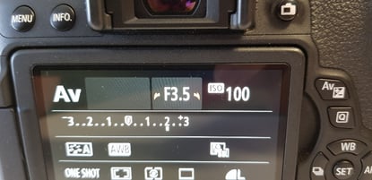 Canon EOS Digital SLR Camera AV settings