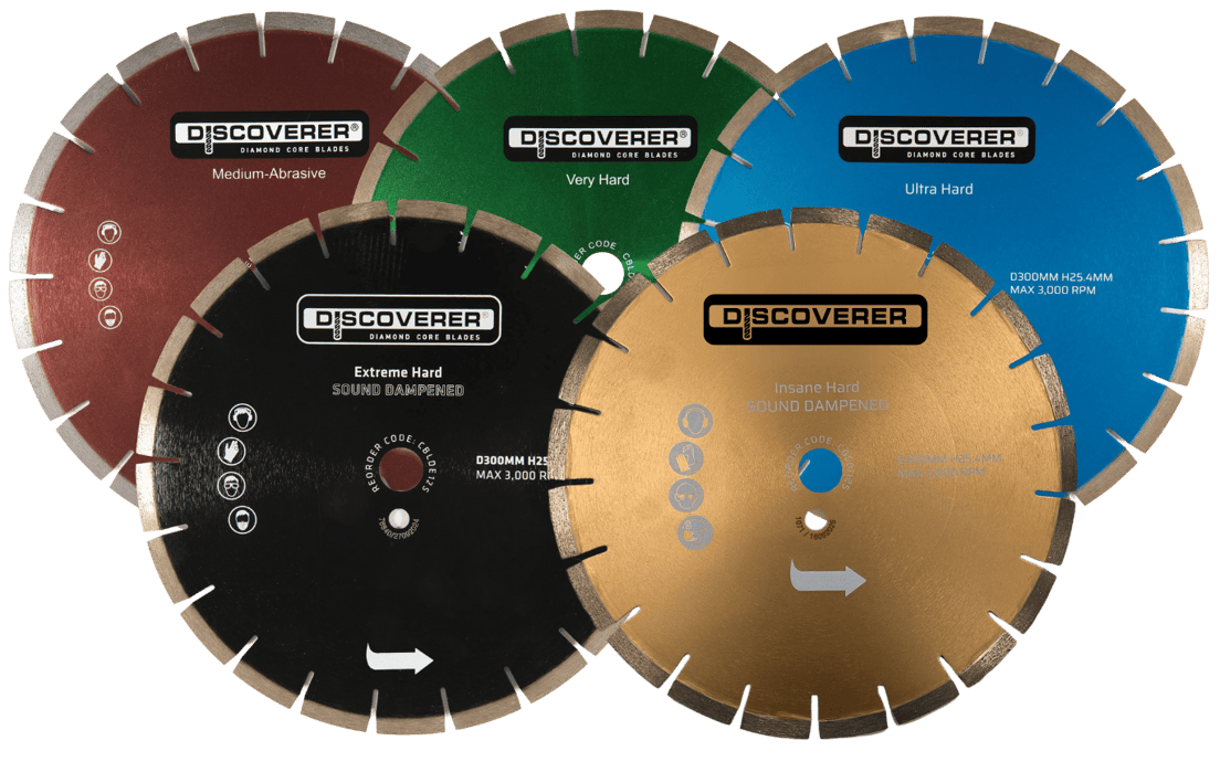 Discoverer Diamond Core Cutting Blades cluster v2