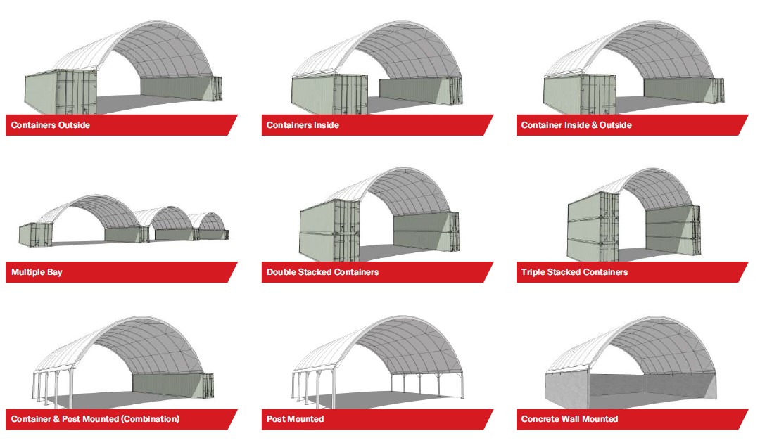 Dome shelter configurations