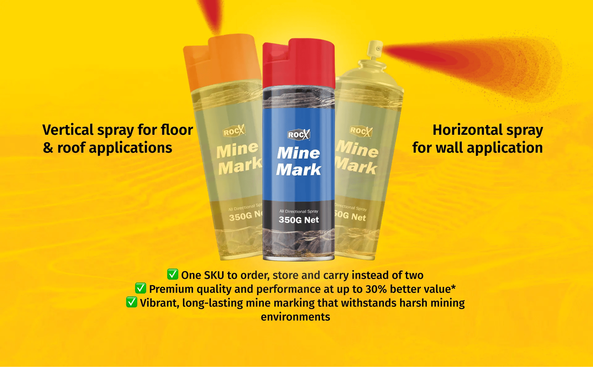 RocX® Mine Mark Spray Paint