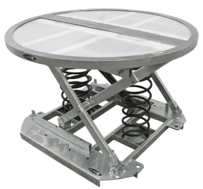 Pallet lift 360-degree turntable