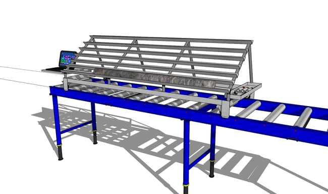 Tiered core logging trolley