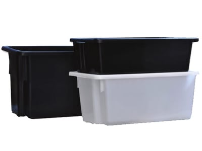 Drop-down Door Storage Box - 13 Liter Volume, Plastic File Cabinet:  Streamlined Office Storage