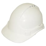 White Vented Hard Hats