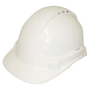 Hard Hat Plastic Vented White || full image