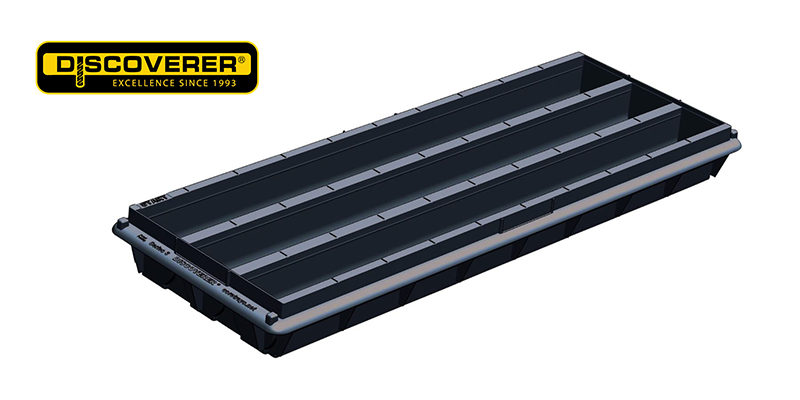 Discoverer Flat Bottom Series 3 Black HyLogging Core Trays