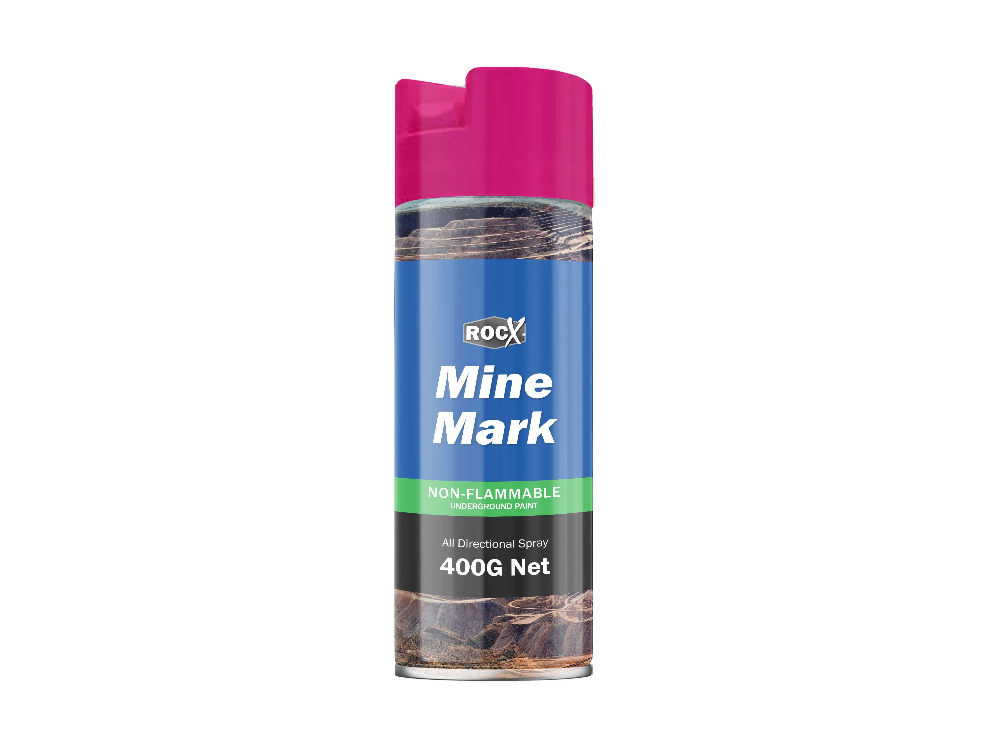 RocX® Fluoro Pink Mine Mark Non-Flammable Spray Paint || thumb 5