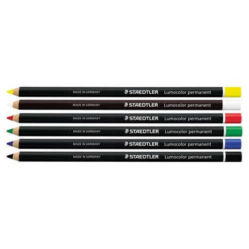 Crayon gras permanent - STAEDTLER Glasochrom Lumocolor - Nos