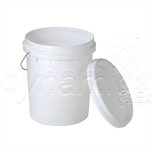 Empty Rectangular Plastic Tub Bucket with Lid approx 20lt 