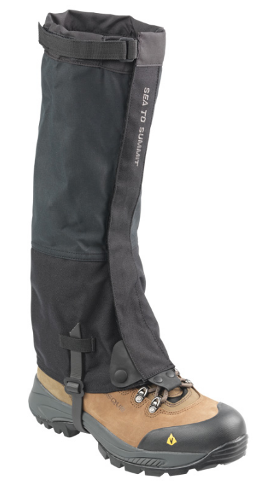 SEA TO SUMMIT QUAGMIRE CANVAS GAITERS 4-SIZES HEAVY-DUTY BLACK LEG PROTECTORS 
